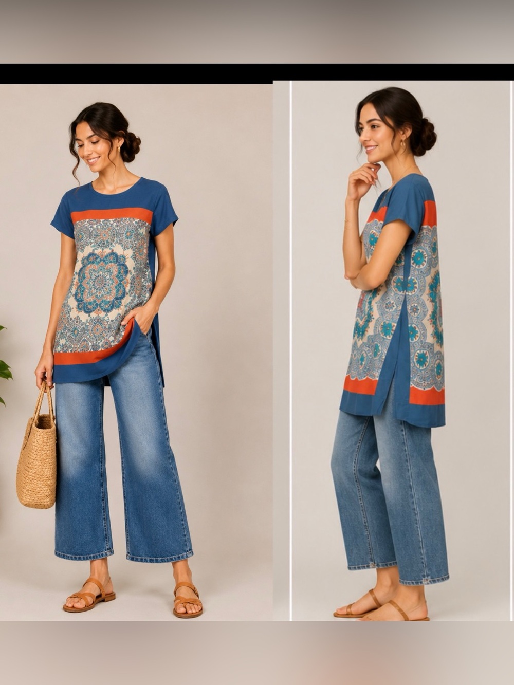 Anthropologie Meadow Rue Calcada Tunic Top